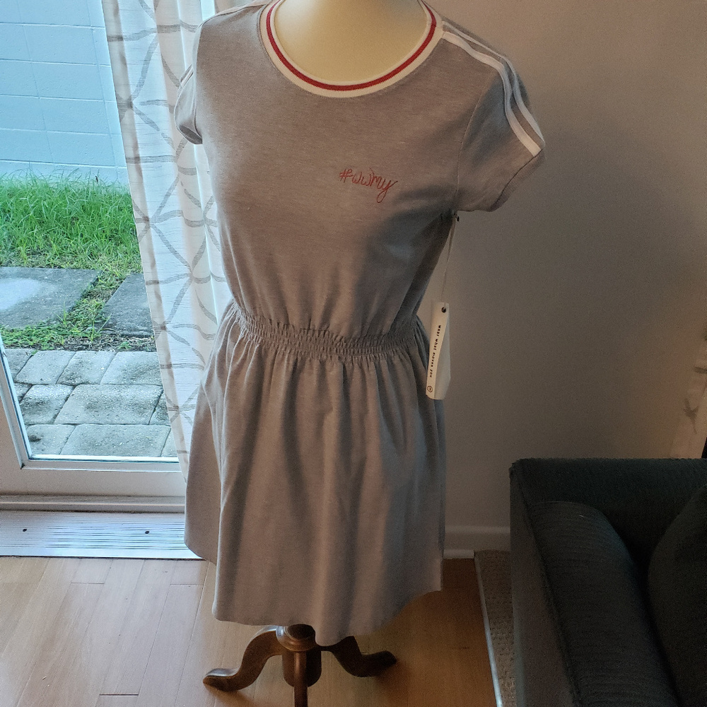 T shirt dress, grey, NWT, size 16 Girls